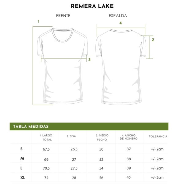 Remera Lake con logo para Merchandising y Regalos Empresariales