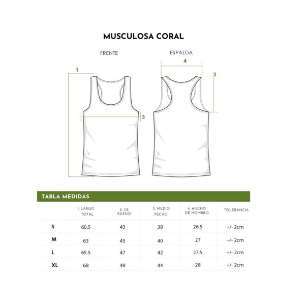 Remera musculosa Coral con logo para merchandising y Regalos Empresariales