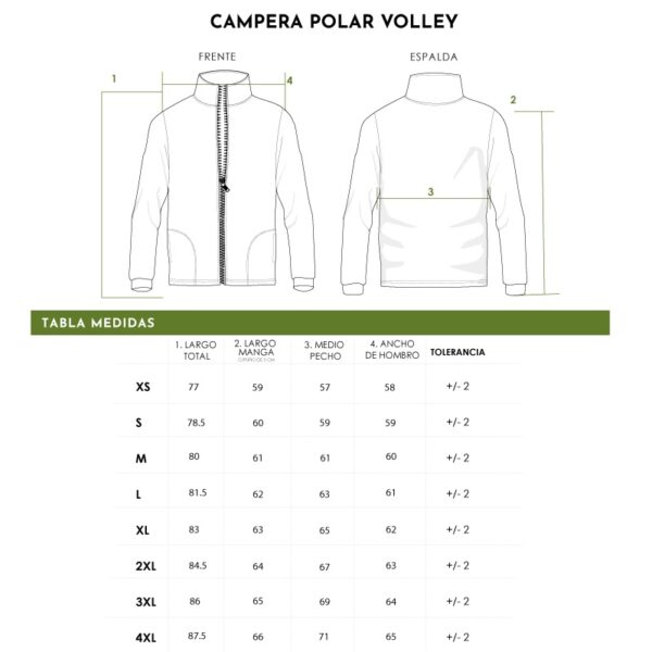 Campera Polar Volley con logo para Merchandising y Regalos Empresariales