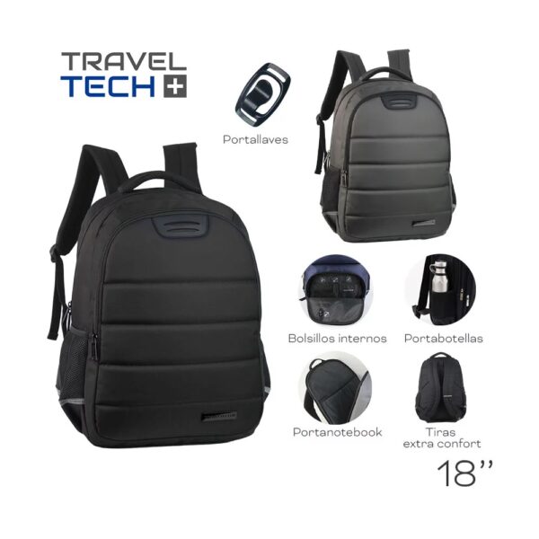 Mochila Portanotebook t tech con logo para Merchandising y Regalos Empresariales