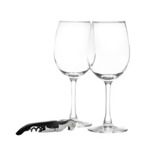 Set de vino brindis con logo para Merchandising y Regalos Empresariales